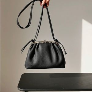 Brontibay Paris Kiss Lock Black Purse in excellent condition.